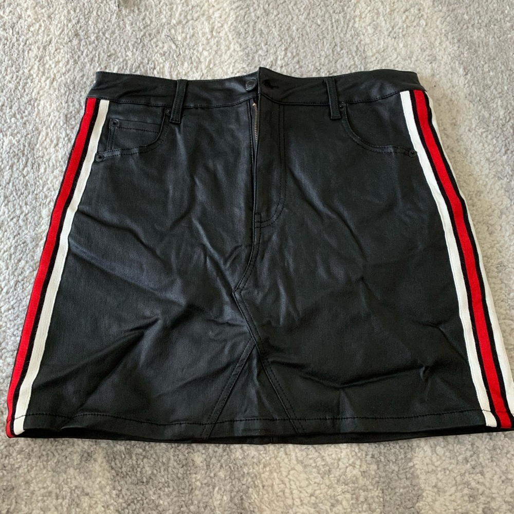 Brooklyn karma leather skirt